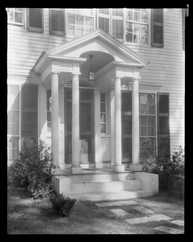 Congressman Treadway house front entrance Digital Commonwealth
