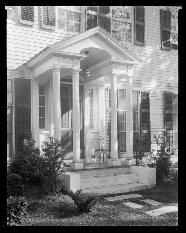 Congressman Treadway house front entrance Digital Commonwealth