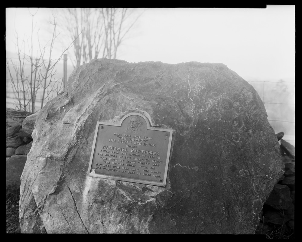 Hawthorne commemorative rock