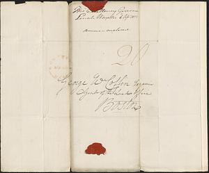 Levi Lincoln to George Coffin, 6 April 1833