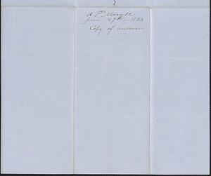 Anson P. Morrill to Samuel Warner, 27 June 1853