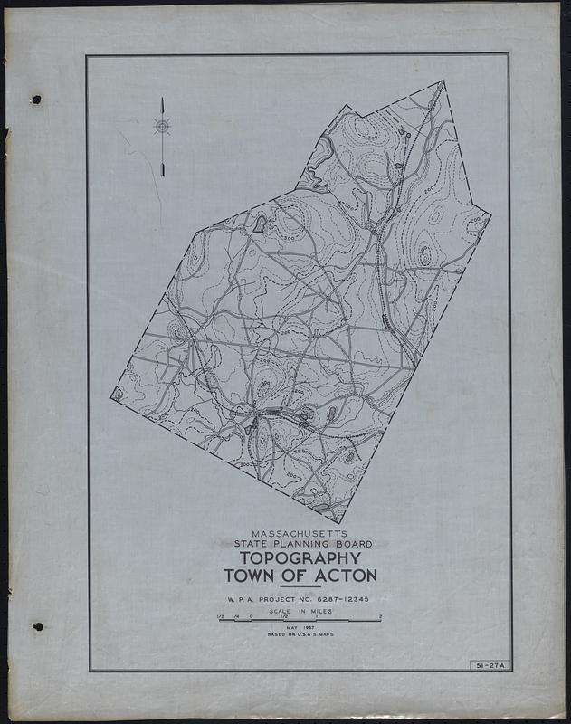 Topography Town of Acton Digital Commonwealth