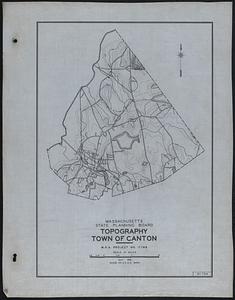 Topography Town of Canton
