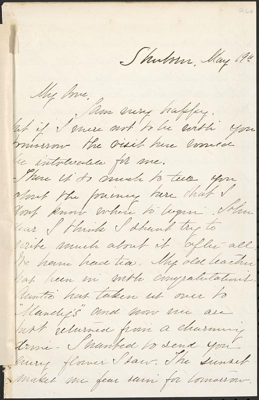 Letter from Mary W. Glover to John D. Long, May 19