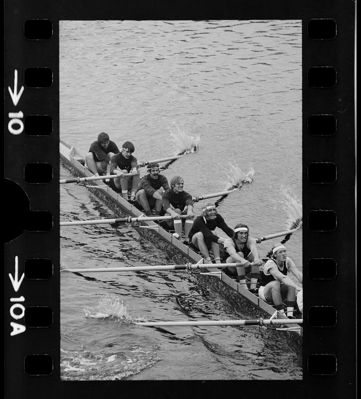 College crews on Charles River, Boston