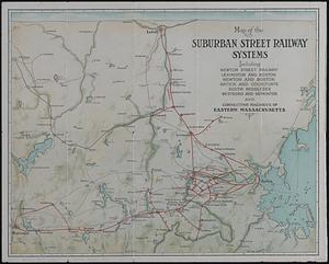 Map of the suburban street railway systems