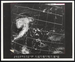 Debbie with Hurricane. Weather Section. Debbie