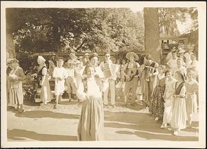 Costumed group, street fair