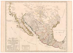 Nuevo mapa geografico de la America Septentrional, perteneciente al virreynato de Mexico dedicado à los sabios miembros de la Academia Real de las Ciencias de Paris