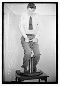 A man using an unidentified device