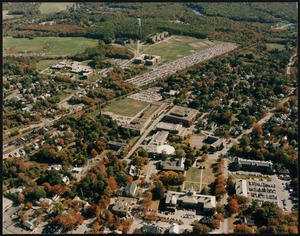 Aerial photo of Bridgewater State College campus
