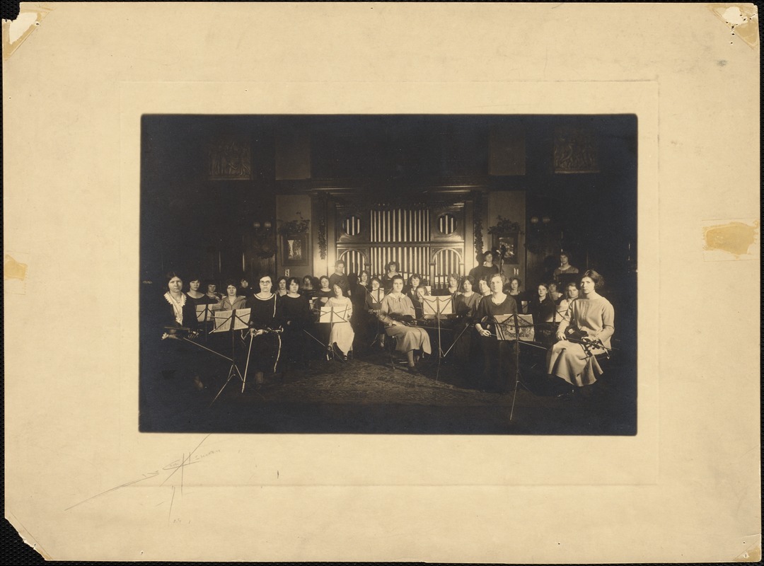 Orchestra Rehearsal in the Living Room, Dana Main, 1924