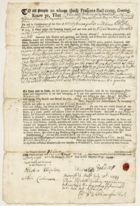 Land deed, Elizabeth Belding to Elijah Morton, May 28, 1748