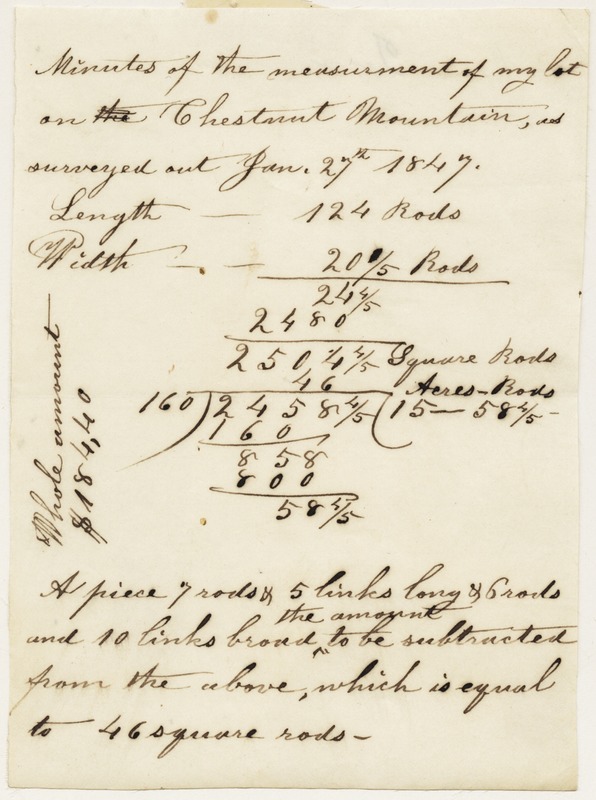 Handwritten note, January 27, 1847