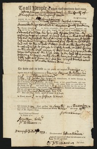 Deed, Joshua Warner to Samuel Partridge, 1773
