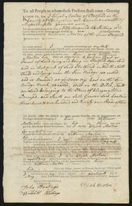 Deed, Elijah Morton to William Morton, 1789