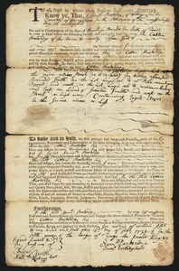 Deed, Samuel Partridge to Cotten Partridge, 1731-2