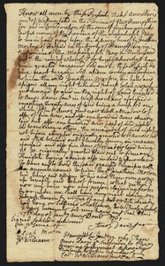 Deed, Amos Davis Jr. of Westmoreland, NH, to Jonathan Morton, 1776 (?)