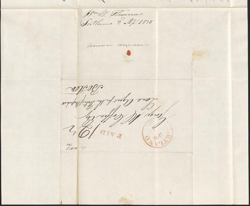 William W. Thomas to George Coffin, 2 April 1835 - Digital Commonwealth