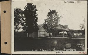 Oren A. Carpenter, house and barn, Coldbrook, Oakham, Mass., Jun. 4, 1928