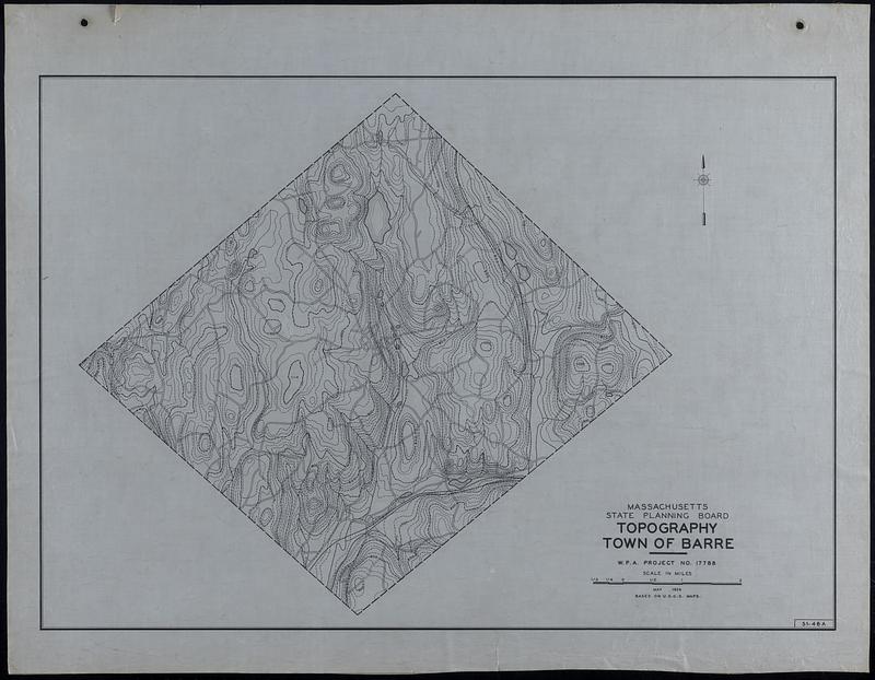 Topography Town of Barre Digital Commonwealth