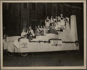 Boston welcomes the nations, one of the floats in parade
