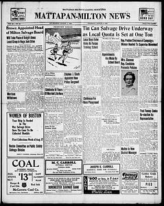 Mattapan-Milton News, August 06, 1942