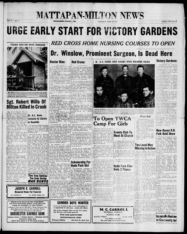 MattapanMilton News, April 20, 1944 Digital Commonwealth