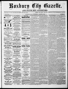 Roxbury City Gazette and South End Advertiser, August 11, 1864