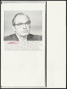 Wants Wage and Price Preview Board - Dr. Gardner Ackley, once chairman of President Johnson's Council of Economic Advisers, says Congress should establish a high-level wage and price review board, independent of the White House. Ackley proposed the board at an interview with newsmen at a downtown restaurant in Washington.