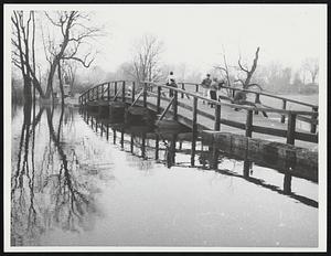 People walking on North Bridge, Concord
