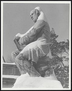 Theodore Parker Wears Snow Mantel in West Roxbury