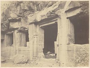 Front of lower storey of Buddhist Vihara, Cave VI, Ajanta