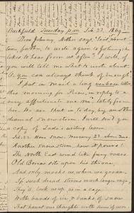 Letter from Zadoc Long to John D. Long, February 23, 1869