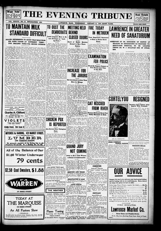 The Evening Tribune. January 15, 1908 - Digital Commonwealth