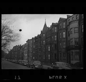 Commonwealth Avenue, Boston, Massachusetts, between Hereford Street and Massachusetts Avenue