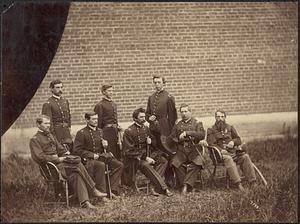 Gen. John T. Hartranft and staff, (in charge of the Lincoln assassination conspirators' execution) July, 1865