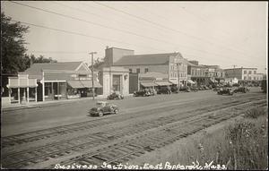 Railroad Square looking east from railroad