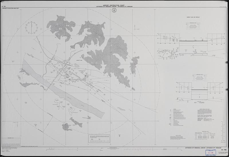 Airport obstruction chart, OC 796, Jefferson City Memorial Airport, Jefferson City, Missouri