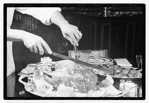 Carving a chicken