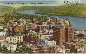 Wheeling, West Virginia, showing the Ohio River