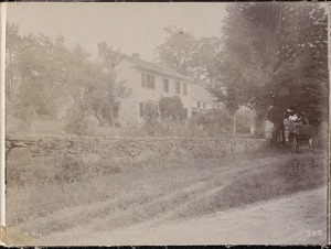 Wachusett Reservoir, Sarah J. Hallock's house, on north side of East Main Street, from the south side of street, looking east, Boylston, Mass., Jul. 22, 1896