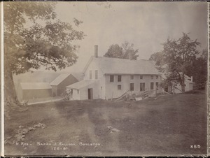 Wachusett Reservoir, Sarah J. Hallock's house, on north side of East Main Street, from the southeast, Boylston, Mass., Jul. 22, 1896