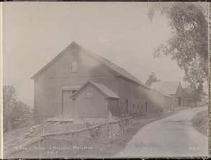 Wachusett Reservoir, Sarah J. Hallock's house, on south side of East Main Street, from the southeast, Boylston, Mass., Jul. 22, 1896