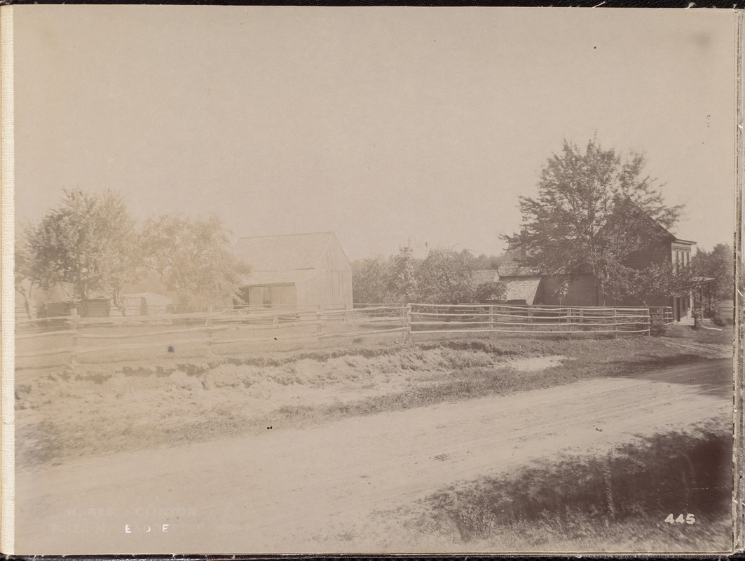 Wachusett Reservoir, Eliza N. Leadbetter's house, from the north, Clinton, Mass., Jul. 31, 1896