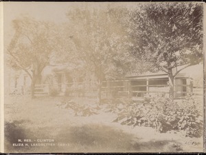 Wachusett Reservoir, Eliza N. Leadbetter's house, from the southwest, Clinton, Mass., Jul. 31, 1896