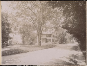 Wachusett Aqueduct, Heirs of Joseph Burnett's house, from the east (sheet No. 11), Southborough, Mass., Aug. 3, 1896