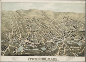 Bird's eye view of Fitchburg, Mass