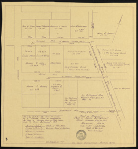 Plan of sewer betterment, Allen, Norwood, Ocean Ave., Rockport, Mass.