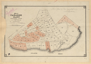 Plan of Paradise Cliff, Rockport, Mass., belonging to J.F. Reynolds
